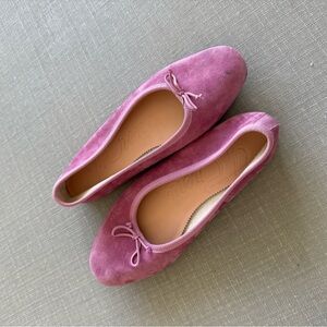 J. Crew Mauve Suede Ballet Flats